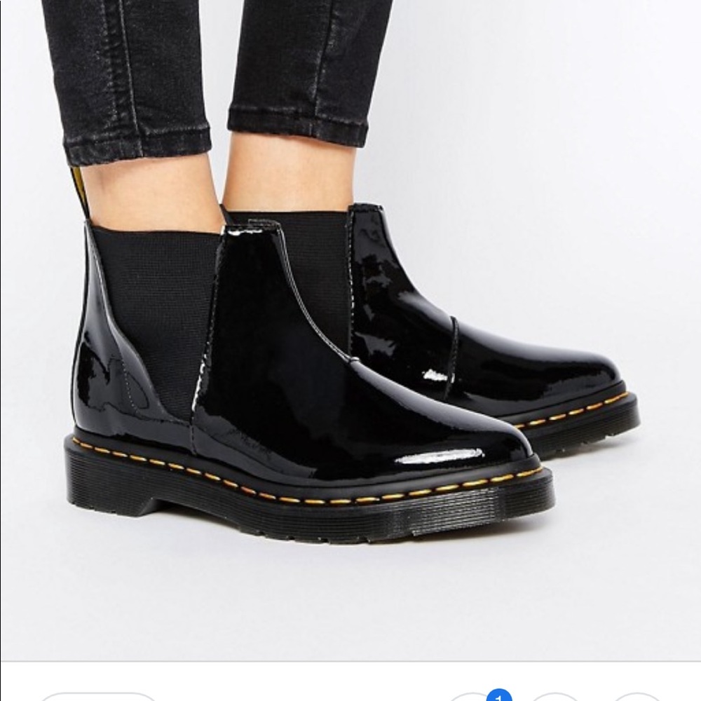 Doc Martens Bianca Patent slip-on Chelsea boot
